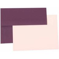 JAM Paper Personal Stationery Sets with Matching A2 Envelopes, Dark Purple, 25-Pack