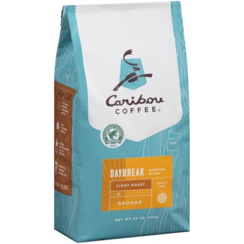 Caribou Coffee Daybreak Morning Blend Light Roast Ground Coffee, 20 oz