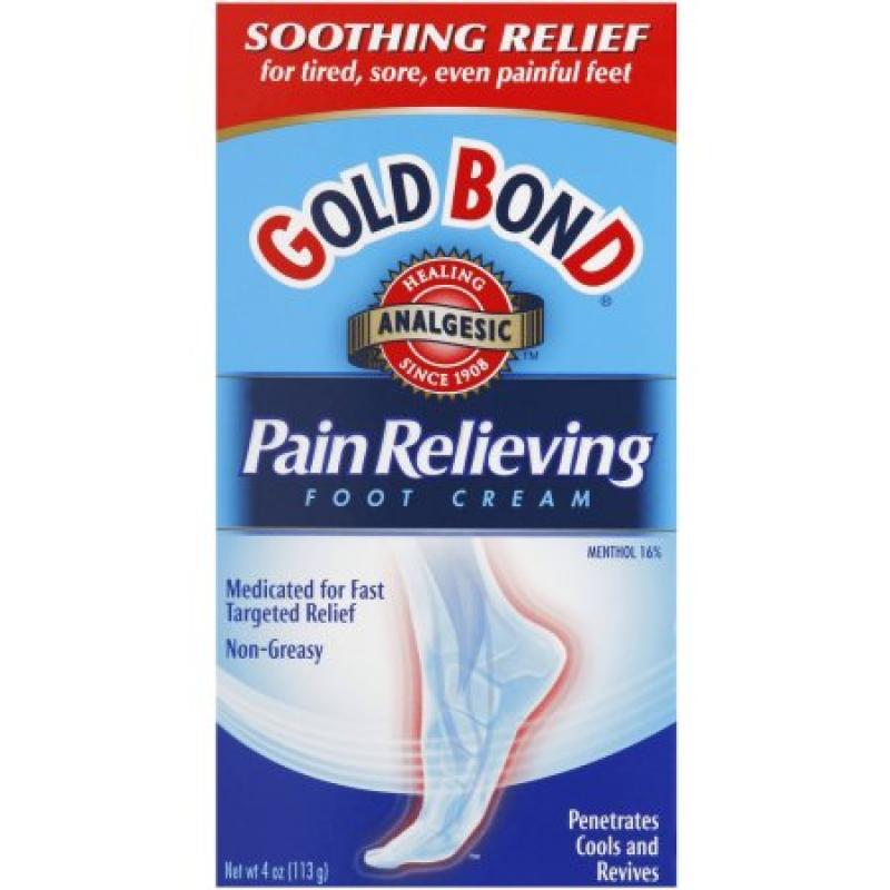 Gold Bond Pain Relieving Foot Cream, 4 oz