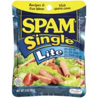 SPAM Single Lite Canned Meat 3 OZ PEG