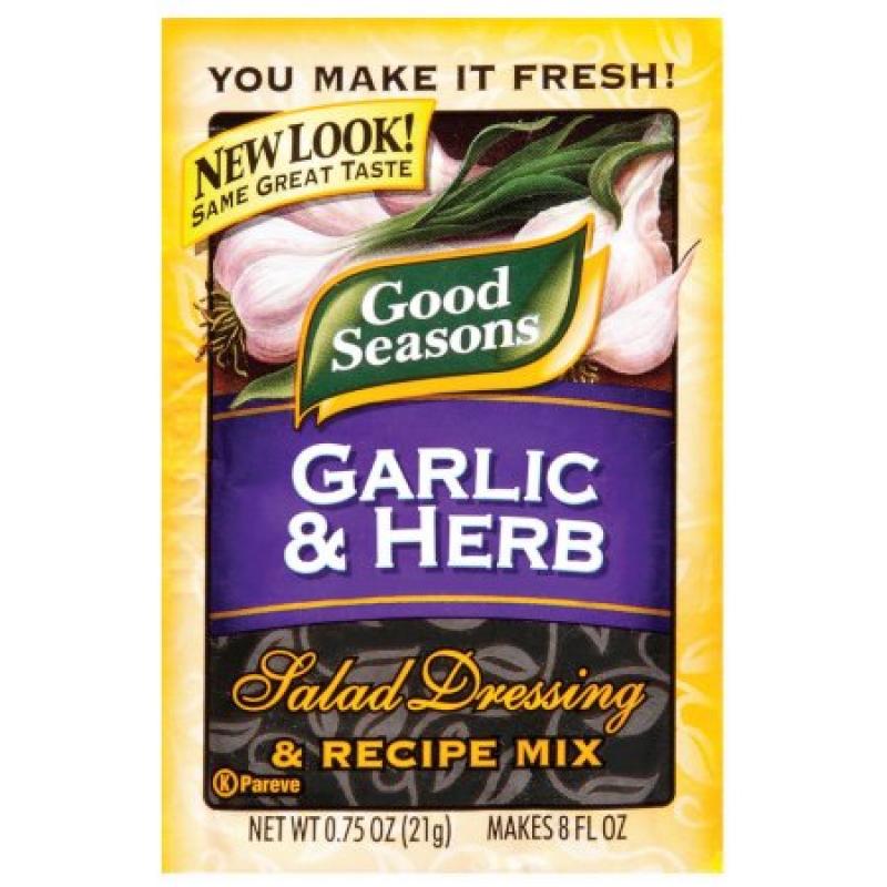 Kraft Good Seasons Garlic & Herb Salad Dressing & Recipe Mix, 0.75 Oz