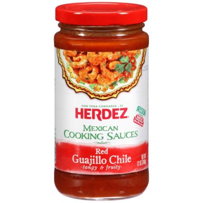 Herdez Red Guajillo Chilie Mexican Cooking Sauce 12 oz. Jar