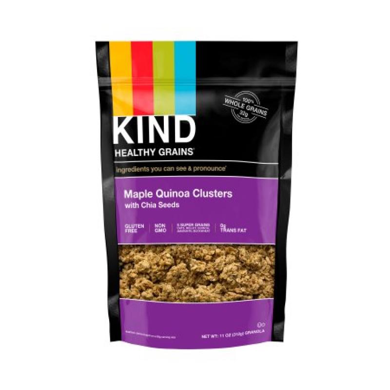 KIND Granola Clusters, Maple Quinoa Clusters with Chia Seeds, 11 oz Pouch, Gluten Free,
