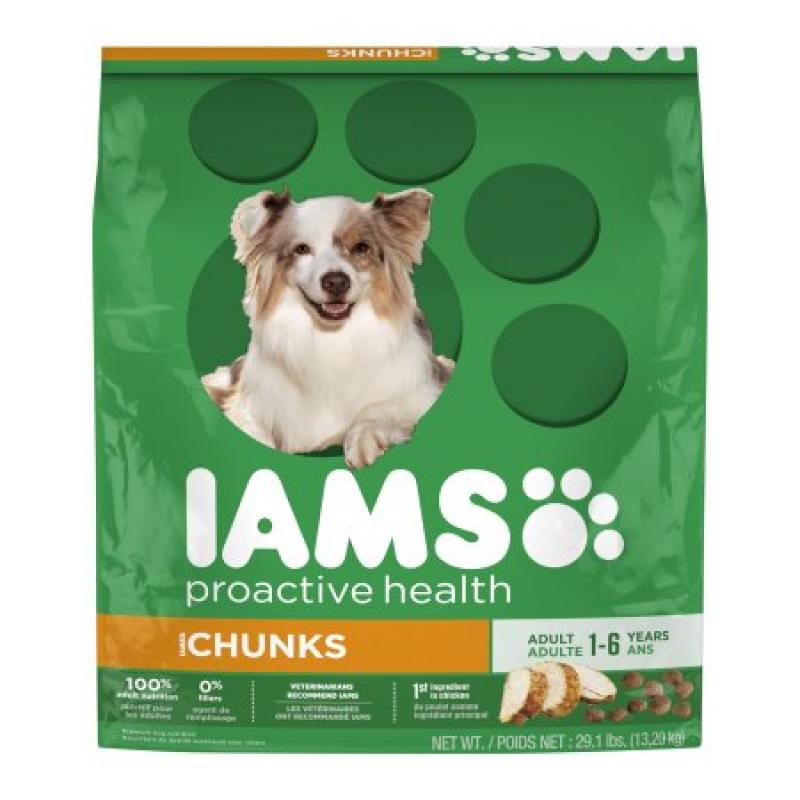 IAMS PROACTIVE HEALTH Adult Chunks Dry Dog Food 29.1 Pounds