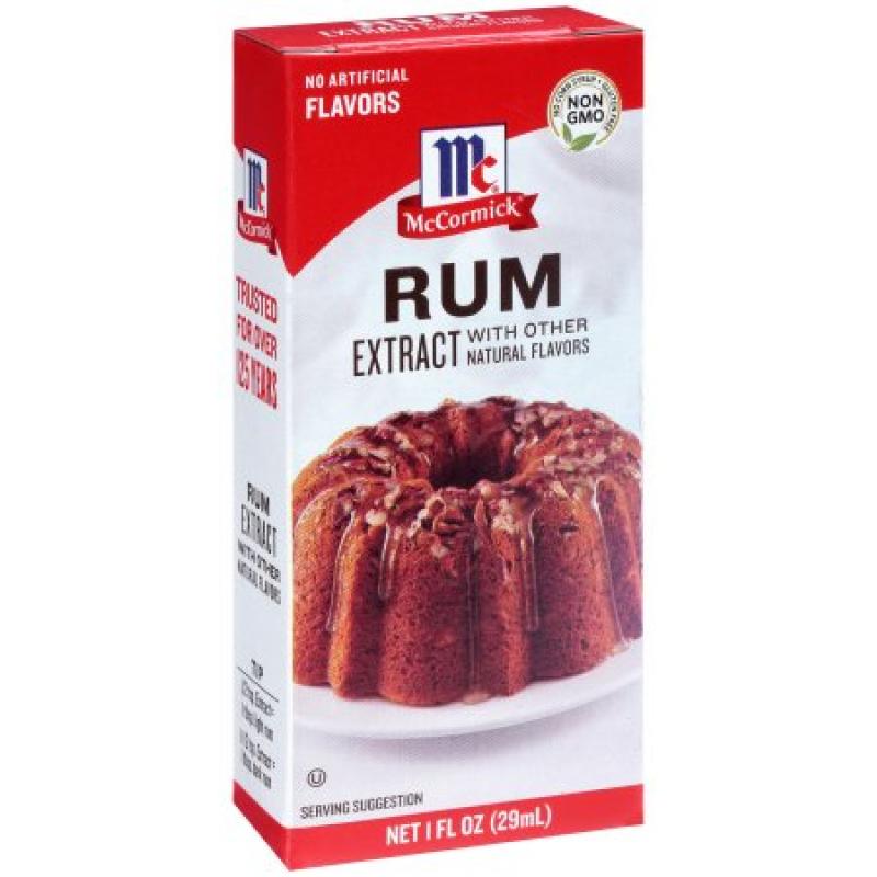 McCormick® Rum Extract with Other Natural Flavors, 1 fl. oz. Box