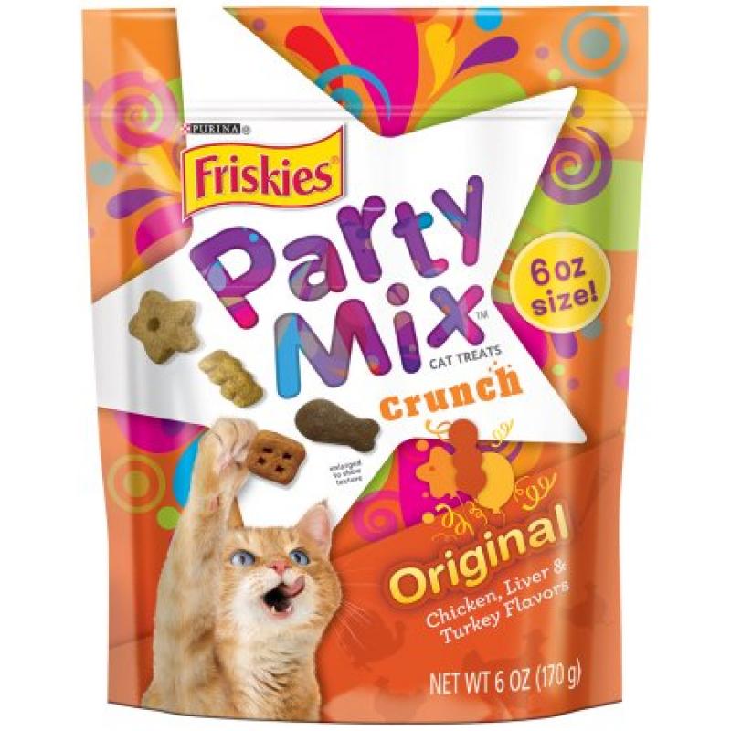 Purina Friskies Party Mix Crunch Original Cat Treats 10 oz. Pouch