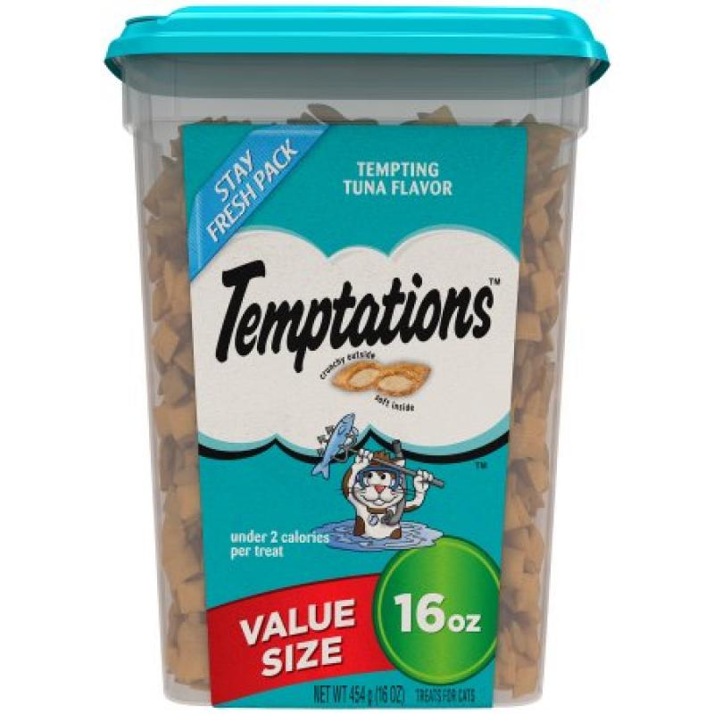 TEMPTATIONS Classic Treats for Cats Tempting Tuna Flavor 16 Ounces
