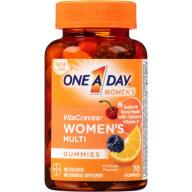 One a Day Women&#039;s VitaCraves Women&#039;s Gummies Multivitamin/Multimineral Supplement, 70 count