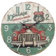 Route 66 and Car Wall Clock