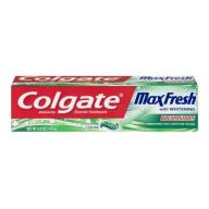 Colgate MaxFresh Whitening With Breath Strips Toothpaste Clean Mint, 6.0 OZ
