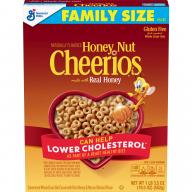 Honey Nut Cheerios, Oats Cereal, Gluten Free, 19.5 oz