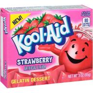 Kool-Aid Strawberry Gelatin Dessert 3 oz. Box