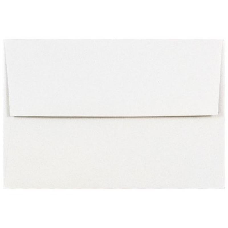 JAM Paper - A7 (5 1/4 x 7 1/4) Talc White Passport Recycled Envelope - 25 envelopes per pack