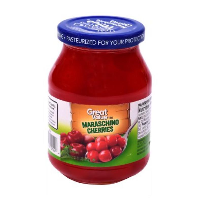Great Value Maraschino Cherries 16 Oz