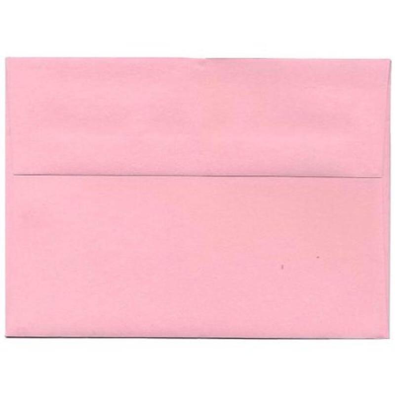 A7 (5 1/4" x 7-1/4") Recycled Paper Invitation Envelope, Light Baby Pink, 25pk