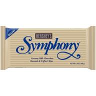 Hershey's Symphony Creamy w/Almonds & Toffee Chips Milk Chocolate, 6.8 Oz