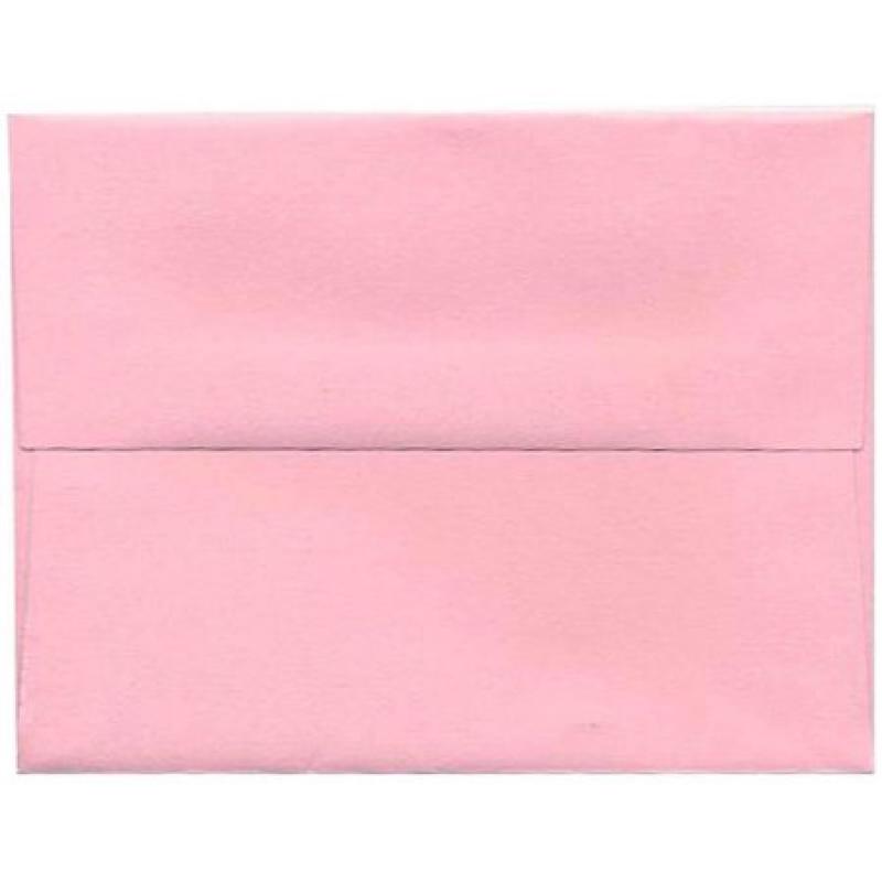 A2 (4 3/8" x 5-3/4") Recycled Paper Invitation Envelope, Light Baby Pink, 25pk