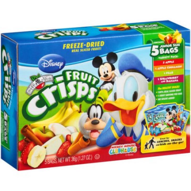 Brothers-All-Natural Disney Mickey Mouse Clubhouse Fruit Crisps Variety Pack, 1.27 oz, 5 ct