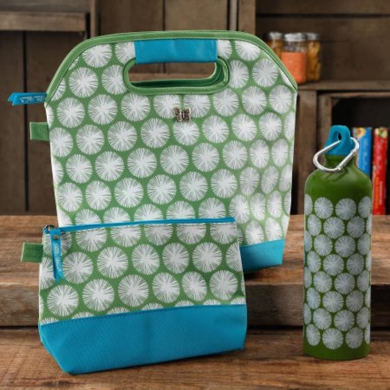The Pioneer Woman Lunch Tote with Mini Bag and Water Bottle, Multiple Colors