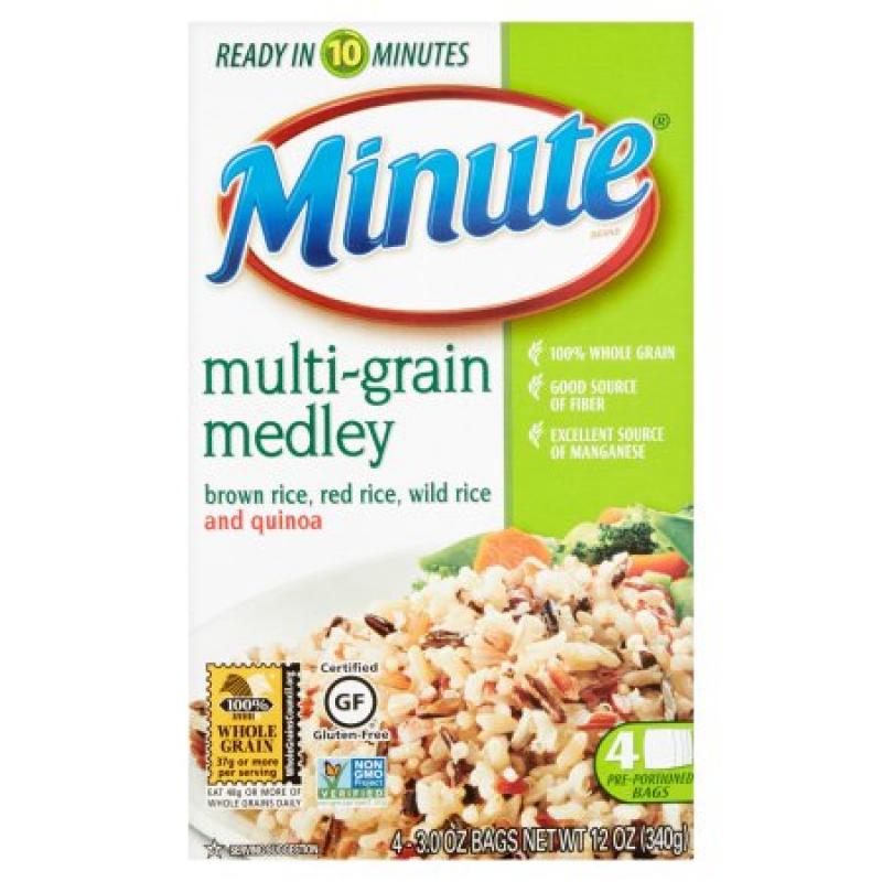 Minute® Brown Red Wild Quinoa Multi-Grain Medley Rice 4-3.0 oz. Bags
