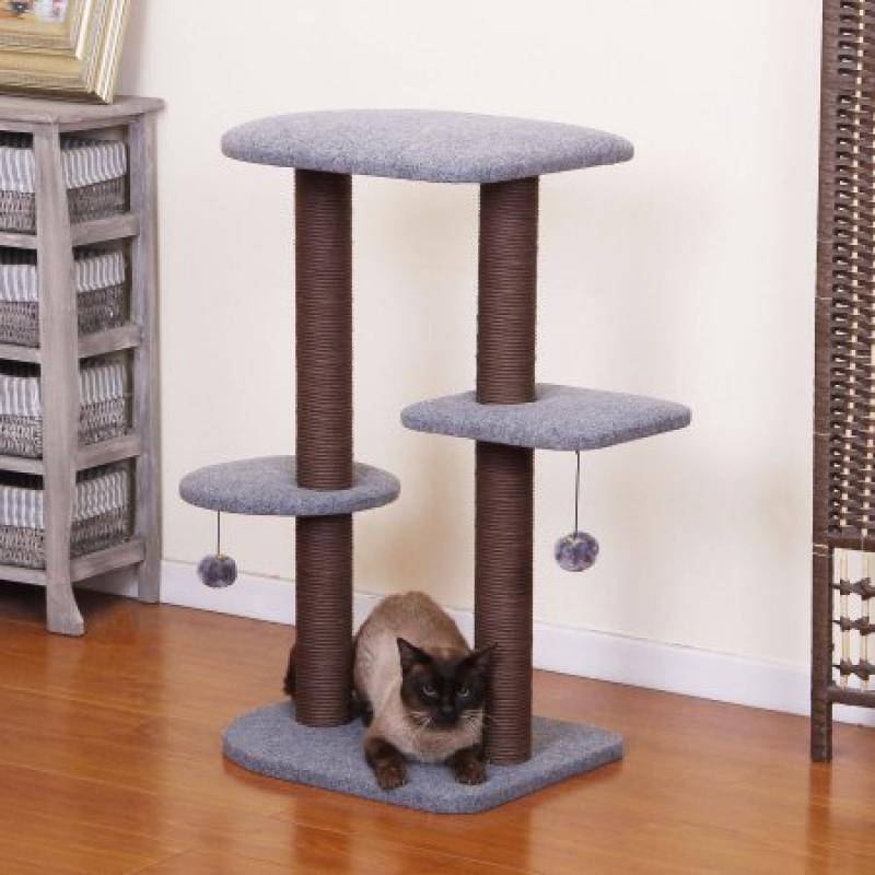 PetPals Group Groovy Chocolate and Grey Color Cat Tree