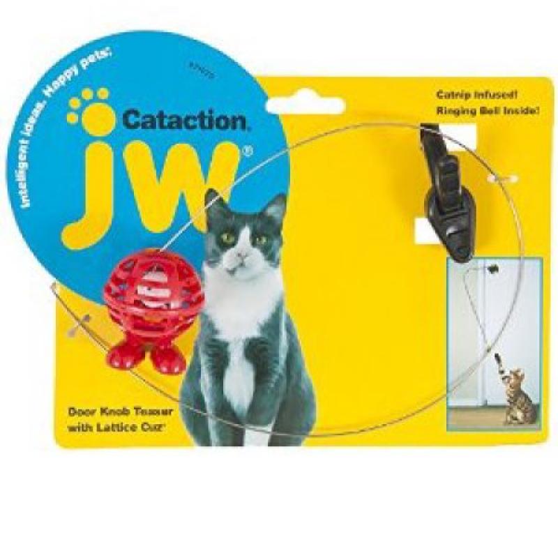 JW Pet Cataction Doorknob Teaser with Cuz