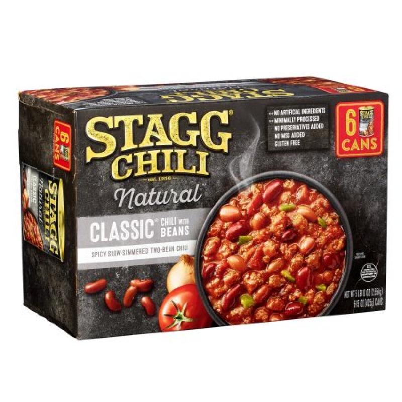 Stagg Natural Classic Chili with Beans (15 oz. ea., 6 ct.)