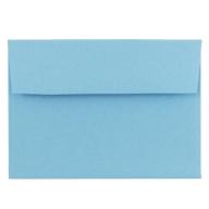 JAM Paper 4 Bar A1 Invitation Envelopes, 3 5/8" x 5 1/8", Stardream Metallic Blue Ice, 250/pack