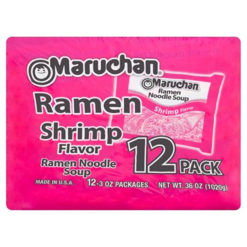 Maruchan® Shrimp Flavor Ramen Noodle Soup 12-3 oz. Packs
