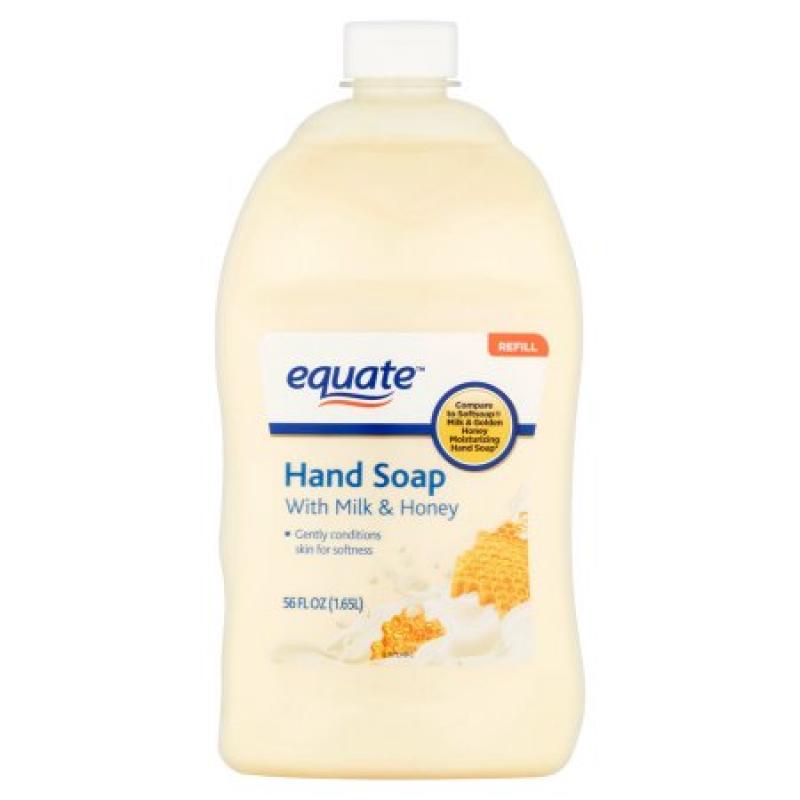 Equate Liquid Hand Soap with Milk & Honey Refill, 56 fl oz