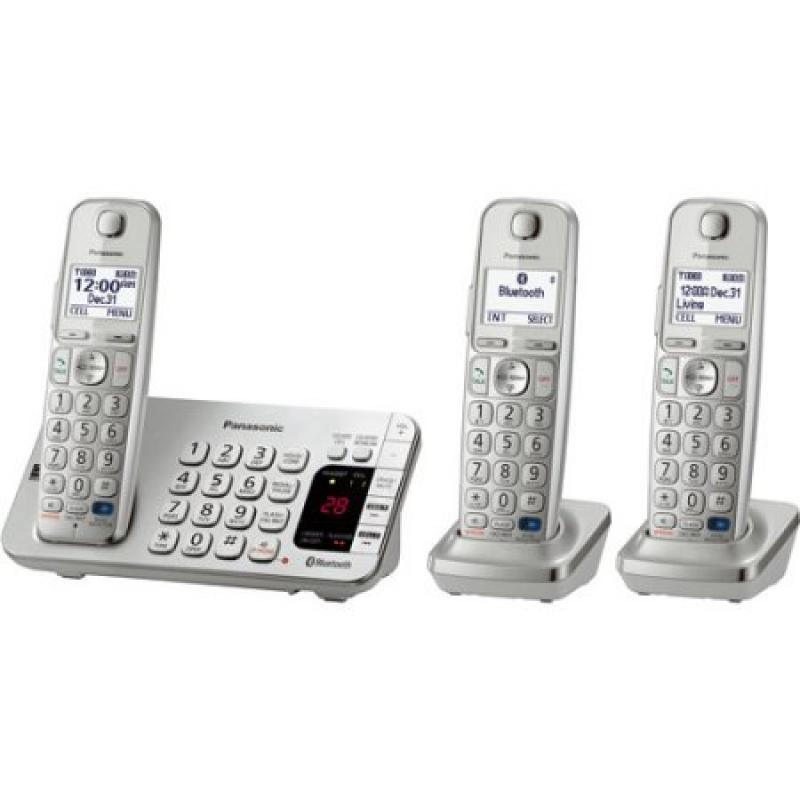 Panasonic KX-TGE273S Link2Cell Bluetooth Cellular Convergence Solution with 3 Handsets