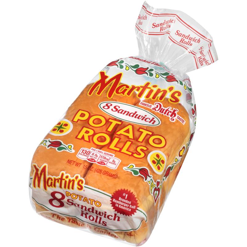 Martin&#039;s Sandwich Potato Rolls, 15 Oz, 8 Count