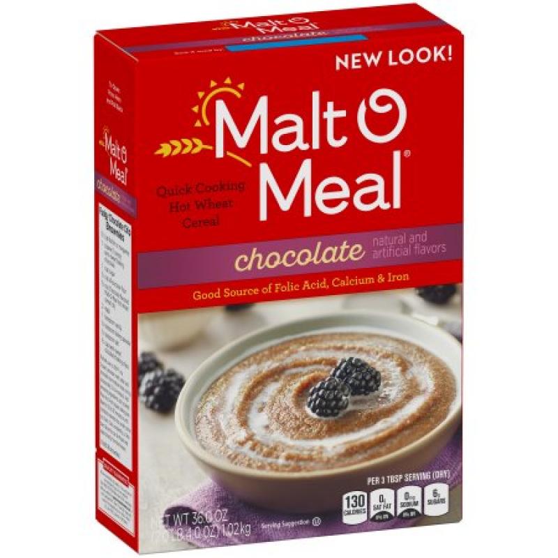 Malt-O-Meal: Hot Wheat Cereal Chocolate, 36 Oz