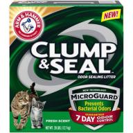 Arm & Hammer Clump & Seal Microguard Fresh Scent Odor Sealing Clumping Cat Litter, 28 lbs