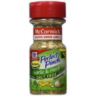 McCormick® Perfect Pinch® Garlic Pepper Blend Salt Free Seasoning, 2.5 oz. Shaker