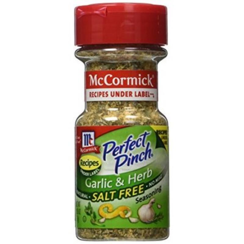McCormick® Perfect Pinch® Garlic Pepper Blend Salt Free Seasoning, 2.5 oz. Shaker