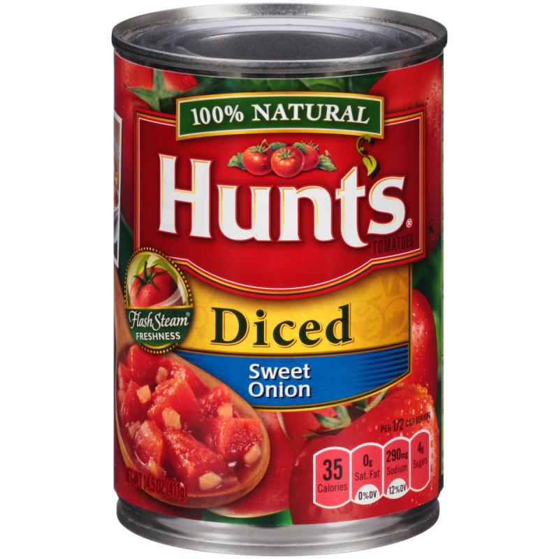 Hunt&#039;s® Diced Sweet Onion Tomatoes 14.5 oz. Can