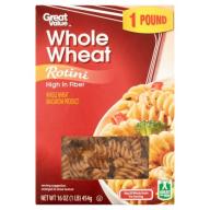 Great Value Whole Wheat Rotini, 16 oz