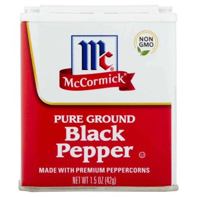 McCormick Pure Ground Black Pepper, 1.5 oz