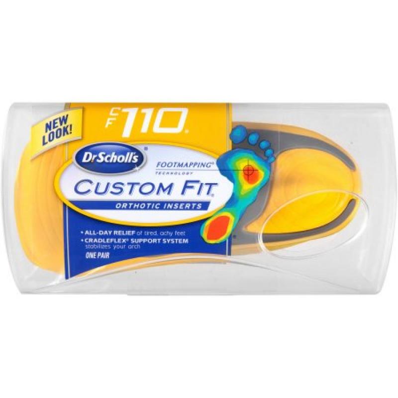 Dr. Scholl&#039;s Custom Fit Orthotic Inserts, CF110, 1 pair