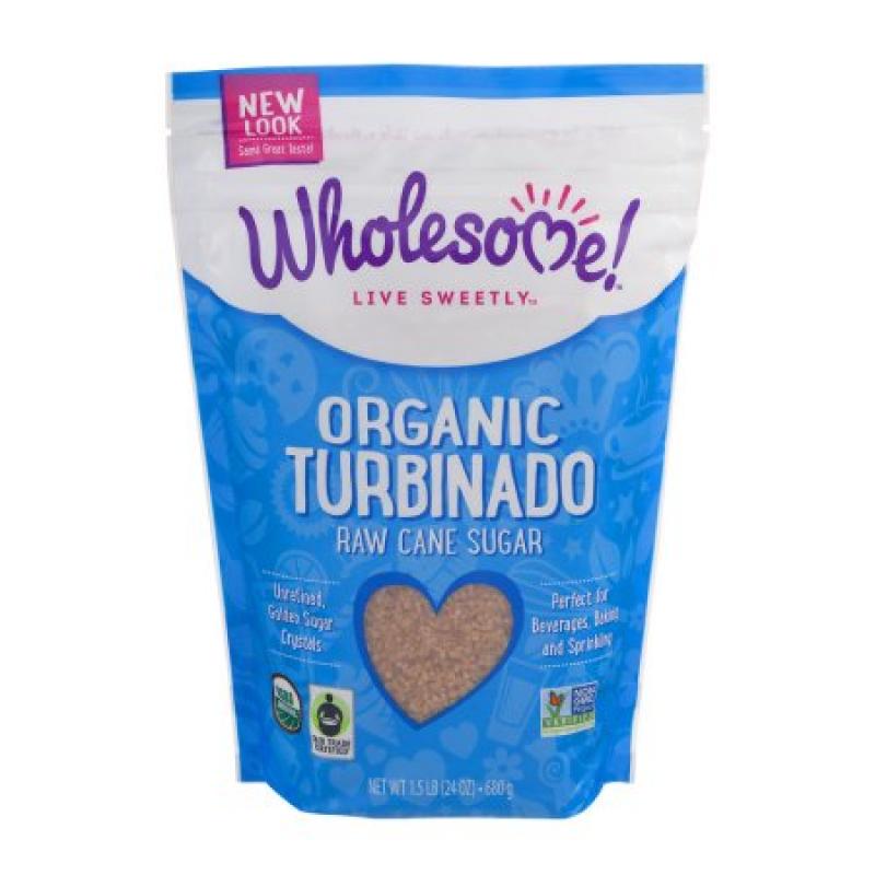 Wholesome! Organic Turbinado Raw Cane Sugar, 1.5 oz, (Pack of 12)