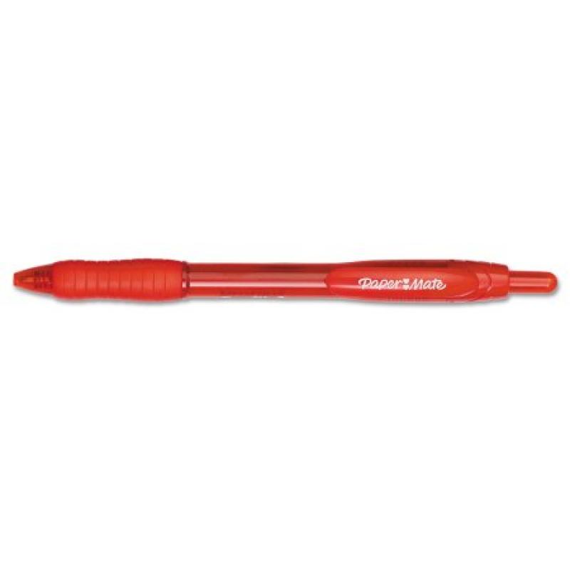Paper Mate Profile Ballpoint Retractable Pens, Red, 12pk