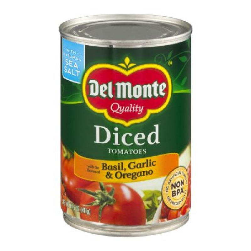 Del Monte Diced Tomatoes with Basil, Garlic & Oregano, 14.5 OZ