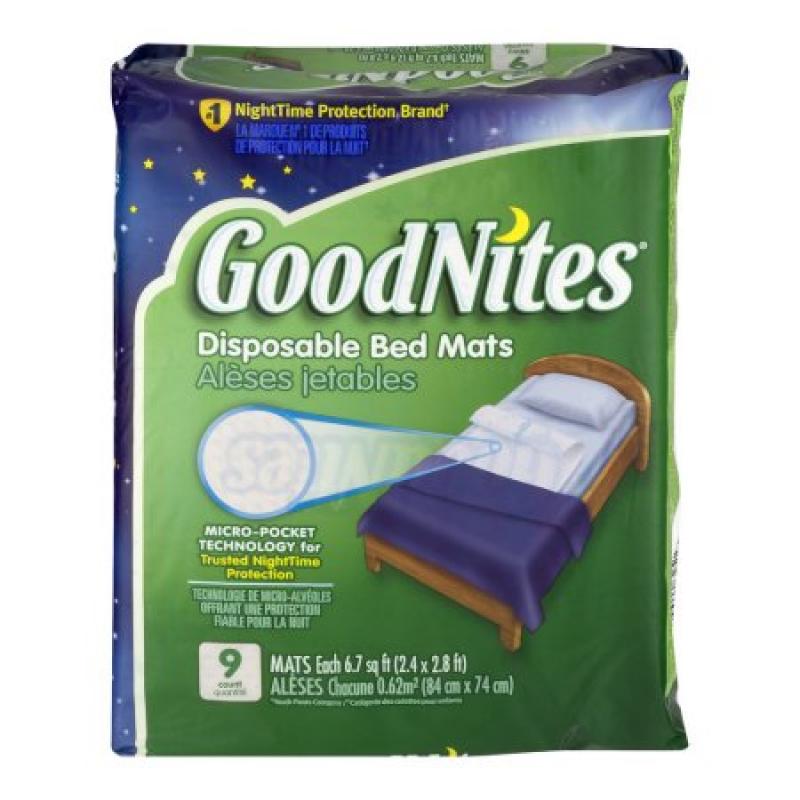 GoodNites Disposable Bed Mats - 9 CT