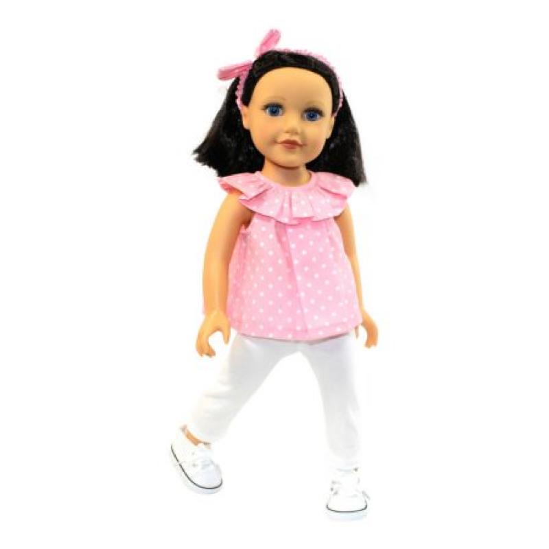 Arianna Pink Confetti Outfit Fits 18 Inch Dolls