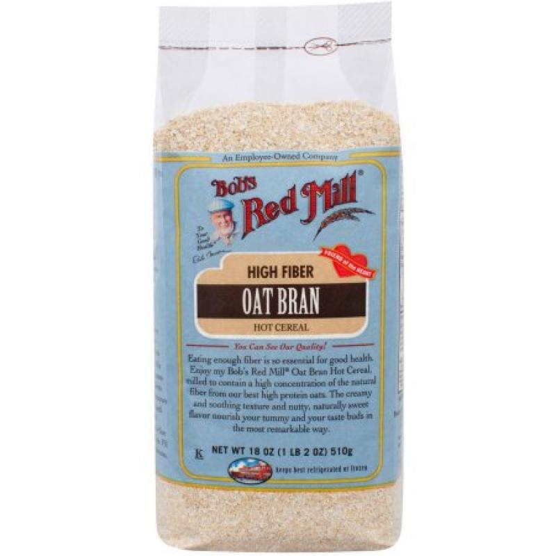 Bob&#039;s Red Mill Oat Bran Hot Cereal, 18 oz, (Pack of 4)