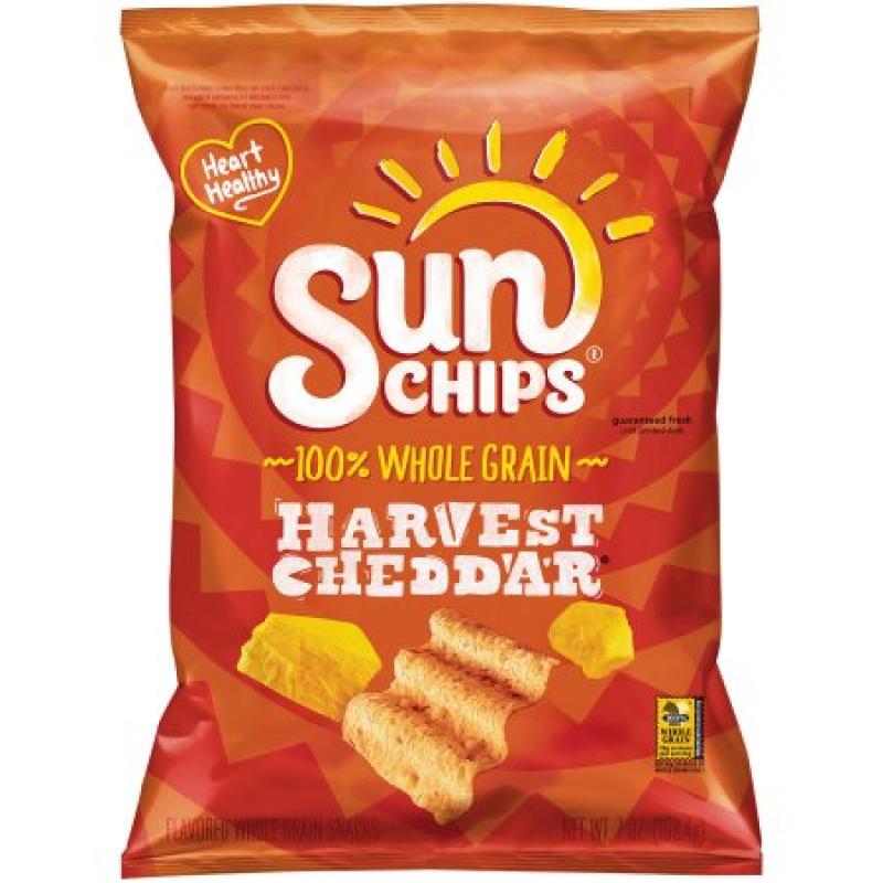 SunChips® Harvest Cheddar Flavored Whole Grain Snacks, 7 oz. Bag