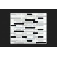 Peel&Impress™ Self Adhesive backsplash tile - Space Grey Oblong - 11" X 9.25" - 4 pack