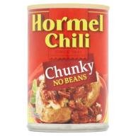 Hormel Chili, Chunky No Beans, 15 Oz