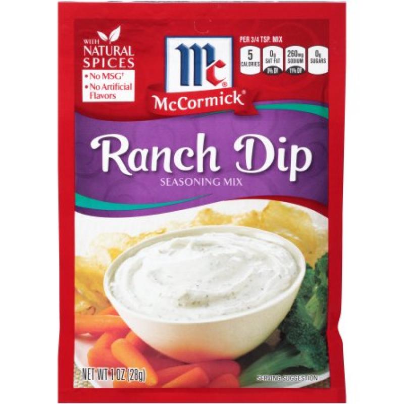 McCormick® Ranch Dip Seasoning Mix, 1 oz. Packet